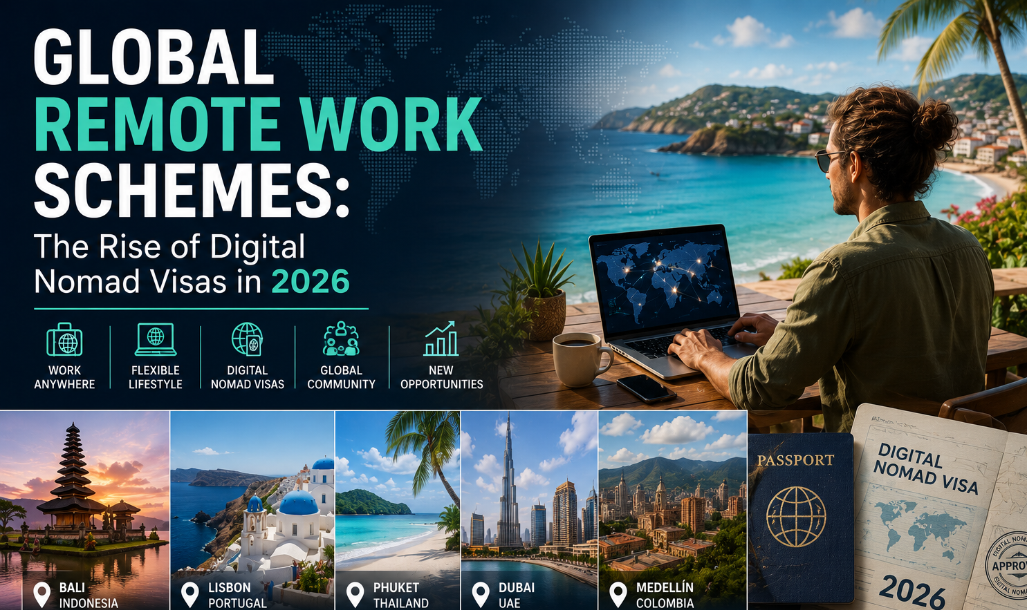 Global Remote Work Schemes: The Rise of Digital Nomad Visas in 2026